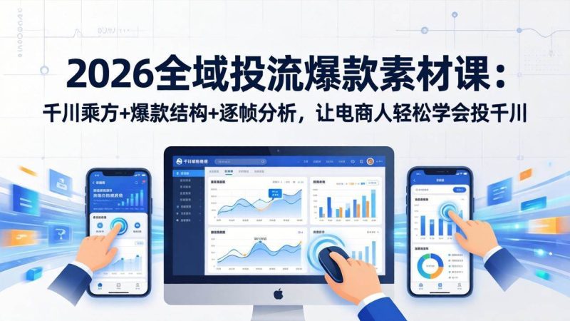 陈十亿《2026全域投流素材课》千川乘方+爆款结构+逐帧分析-思维日记